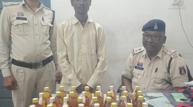 *अवैध रूप से शराब के साथ आरोपी सूरज साहू गिरफ्तार*