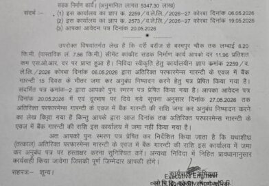 *मंत्री जी कर रहे हैं धड़ाधड़ भूमि पूजन ठेकेदार ने नहीं किया है अभी तक एग्रीमेंट मे हस्ताक्षर यह कैसा विकास का मॉडल या सिर्फ एक नमूना है यह सिस्टम समझ से परे हैं क्षेत्र की जनता पूछ रही है सवाल मंत्री जी ठेकेदार का कोई अता पता नहीं है कब होगा सड़क का निर्माण कार्य आरंभ या भूमि पूजन कर भूल जाएंगे मंत्री जी मंत्री जी अपने पत्थर में नाम अंकित करने के लिए इतने उत्सुक रहते हैं मंत्री जी के करकमलो से 24 मार्च 2026 को किया गया था भूमि पूजन की उनको पता भी नहीं रहता है कि कौन ठेकेदार ने पूरी प्रक्रिया के तहत एग्रीमेंट किया है या नहीं उनको तो सिर्फ भूमि पूजन करना है और फीता काटना है बाकी नियम कानून भाड़ में जाए क्या लेना देना है मंत्री जी बात तो बड़े-बड़े करते हैं मोदी जी के मार्गदर्शन में मुख्यमंत्री के मार्गदर्शन में यही मार्गदर्शन नजर आ रहा है सारे सिस्टम को दरकिनार कर पूरे निर्माण कार्य पारदर्शिता के साथ होना चाहिए मंत्री जी अभी तक जितने भी भूमि पूजन 3 वर्ष के कार्यकाल में किए हैं उनका डिटेल निकला जाए तो आज तक आधे कार्य अधूरे पड़े हुए हैं गुणवत्ता का तो भगवान मालिक है विधानसभा चुनाव में जनता देगी जवाब*